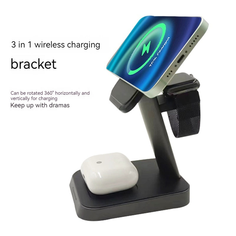 Mobile Phone Vertical Watch Wireless Charger Three-in-one Charger Mobile Phone Vertical Watch Wireless Charger Three-in-one Charger